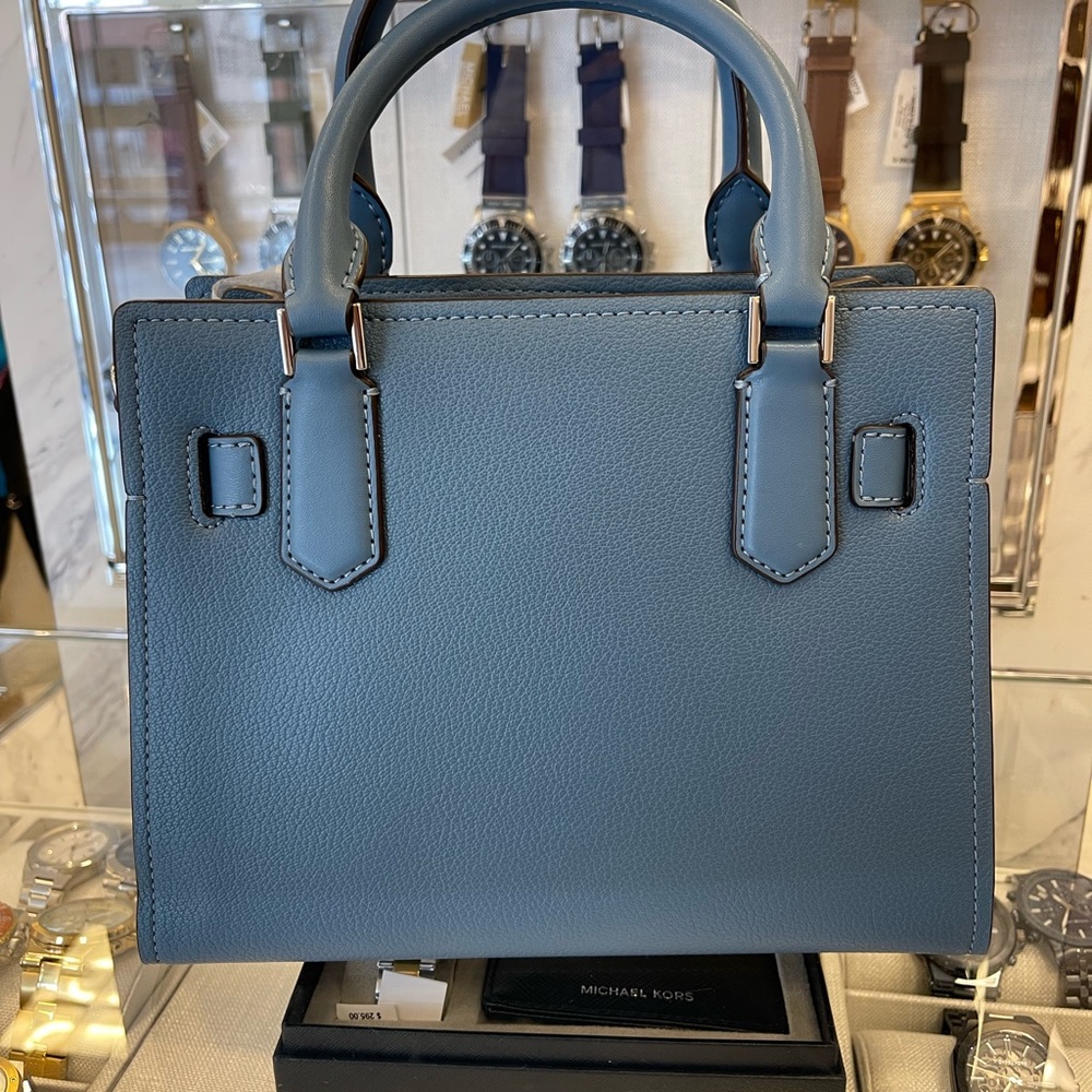 MICHAEL KORS Hamilton Small Patchwork Satchel Crossbody Bag
Cornflower 
NWT - Picture 14 of 16